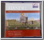Haendel: Organ concertos 2. Simon Preston und Yehudi Menuhin. CD
